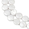 Electroplate Porcelain Imitation Pearl Beads Strands BSHE-Z009-02B-4