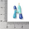 Brass Enamel Pendants KK-E093-03G-H-02-3