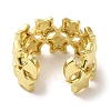 Rack Plating Brass Cuff Rings RJEW-H228-17G-3