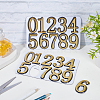 10Pcs ABS Plastic Stickers DIY-SP0007-95B-4