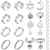 SUNNYCLUE DIY Charm Finger Ring Making Kit DIY-SC0023-61-1