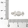 201 Stainless Steel Laser Cut Connector Charms STAS-R133-02P-12-3