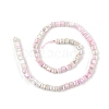 Electroplate Opaque Glass Beads Strands EGLA-U004-02B-2