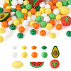 88Pcs 12 Styles Food Grade Eco-Friendly Silicone Beads SIL-TA0001-31-23