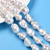 Natural Baroque Pearl Keshi Pearl Beads Strands PEAR-S019-02C-03-1