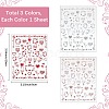 3Pcs 3 Colors Plastic Nail Art Stickers MRMJ-DJ0001-29-2
