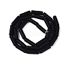 Frosted Opaque Glass Beads Strands GLAA-N070-01A-D01-2