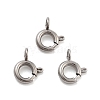 Non-Tarnish 316 Stainless Steel Spring Ring Clasps STAS-B072-08P-02-1