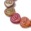 Painted Glass Beads Strands GLAA-Z021-14A-3