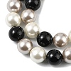 Round Shell Pearl Beads Strands BSHE-XCP0001-15-3