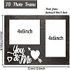 MDF Double Photo Frames AJEW-WH0424-007-2