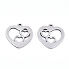 Non-Tarnish 201 Stainless Steel Charms STAS-S081-072-2