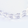 Transparent Glass Bead Strands X-GLAA-R024-6x8mm-06-1