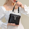Black PU Imitation Leather Bag Handles DIY-WH0401-82P-5