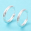 Rack Plating Brass Huggie Hoop Earrings EJEW-B027-04S-2