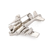 Zinc Alloy Crystal Rhinestone Brooch LS-JEWB-U010-03P-02-2