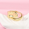 Teardrop Brass Finger Rings for Women RJEW-G343-10G-3