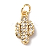 Rack Plating Brass & Cubic Zirconia Pendants KK-L216-063G-1