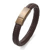 Braided Microfiber Leather Cord Bracelets for Women Men BJEW-D304-06R-02-2