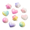 Gradient Color Opaque Resin Decoden Cabochons RESI-S04-02-1