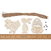 Wooden Cutouts Ornaments WOOD-TA0002-39-15