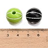 Sports Opaque Acrylic Beads MACR-C043-01-3