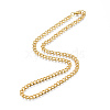 Men's 201 Stainless Steel Cuban Link Chain Necklace NJEW-N050-A06-5-45G-3