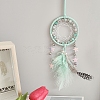 Cotton Woven Net/Web with Feather Hanging Decorations PW-WG9797B-01-1