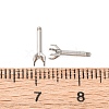 304 Stainless Steel Stud Earring Findings STAS-B091-02C-03P-3