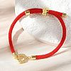 Adjustable Nylon Cord Bracelets BJEW-C096-01G-04-1