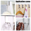 Gorgecraft 8Pcs 410 Stainless Steel Wall Hooks AJEW-GF0003-71-5