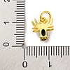 Rack Plating Brass Micro Pave Cubic Zirconia Charms KK-F881-02G-08-3