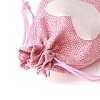 12Pcs 12 Styles Valentine's Day Printed Rectangle Burlap Cloth Packing Pouches ABAG-U006-02C-5