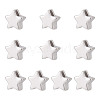 10Pcs Rhodium Plated 925 Sterling Silver Beads FIND-GO0002-59-1