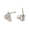 304 Stainless Steel Stud Earrings EJEW-P244-01P-2