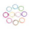 Spray Painted Alloy Spring Gate Rings PALLOY-T092-74-1