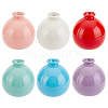  6Pcs 6 Colors Mini Ceramic Floral Vases for Home Decor DJEW-NB0001-23-1