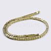 Electroplate Non-Magnetic Synthetic Hematite Beads Strands G-F562-F06-2