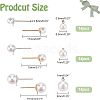 84Pcs 6 Styles Acrylic Imitation Pearl Beads Ball Stud Earring Findings STAS-FH0001-55-5