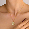 Brass Pendant Necklaces HA5496-4-2
