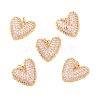 Eco-Friendly Brass Micro Pave Cubic Zirconia Pendants KK-K268-38G-1