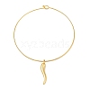 Pepper Brass Necklaces BJEW-Q350-06G-1