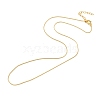 Brass Curb Chains Necklace for Men Women NJEW-G029-01G-2