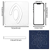 Acrylic Earring Handwork Template TOOL-WH0153-010-3