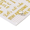 Hot Gold Foil Paper Self-Adhesive Stickers DIY-K076-01B-3