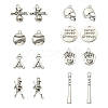 16Pcs 8 Style Tibetan Style Alloy Pendants Sets TIBEP-YW0001-41-1