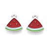 Fruit Alloy Enamel Charms PALLOY-S058-01P-05-2