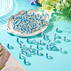 100Pcs Crackle Transparent Glass Beads GLAA-TADJ0001-12E-4