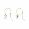 Transparent Resin Earring Hooks LS-RESI-G050-01G-1