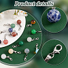 Gemstone Round Pendant Decoration HJEW-AB00349-6